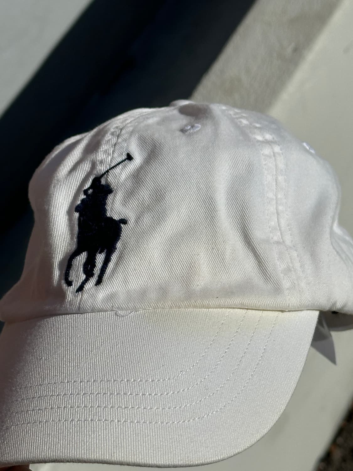 [F] 폴로 랄프로렌 빅로고 화이트 볼캡 모자 상품이미지6
