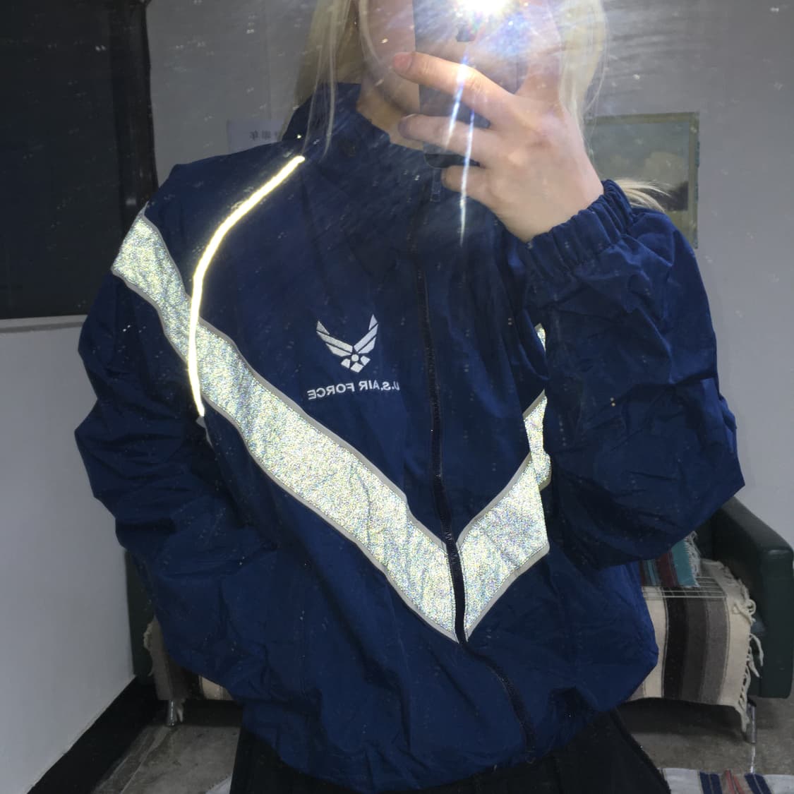 투티/0309 U.S.AIR FORCE 미공군 바람막이 자켓 유니폼 상품이미지2