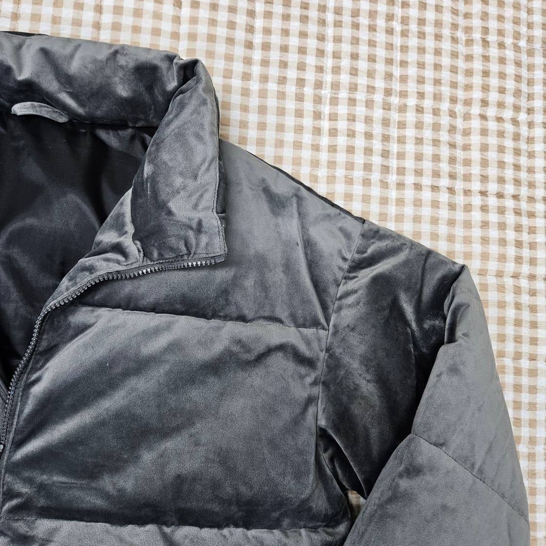 스파오 벨벳 푸퍼 패딩 남자100 상품이미지3