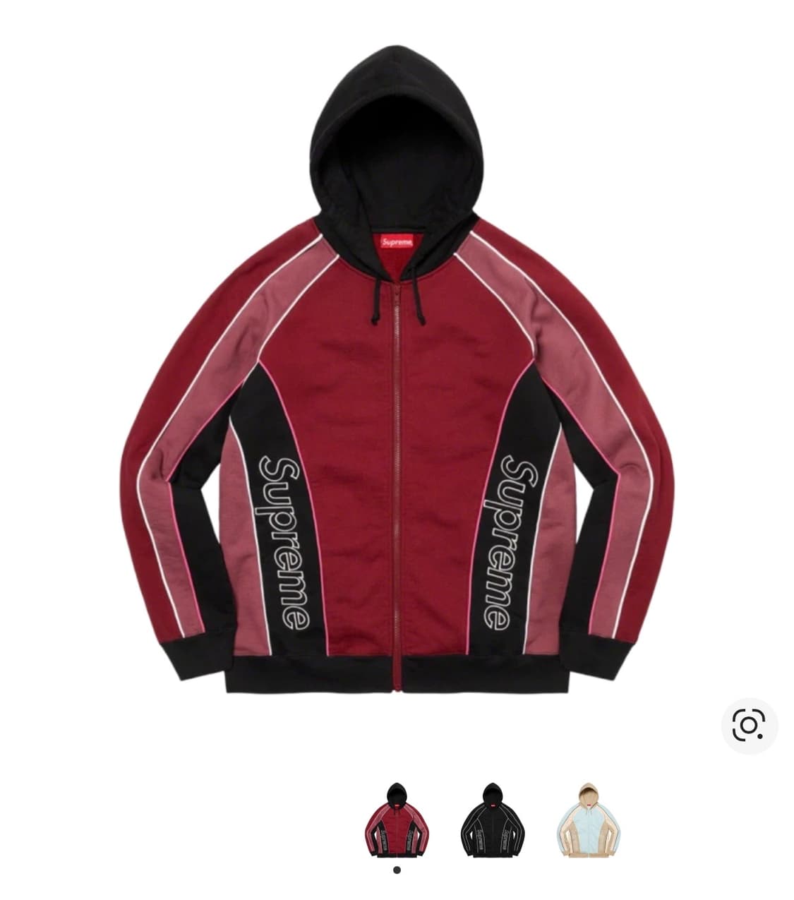 슈프림 트랙 패널드 후드집업 S 상품이미지1