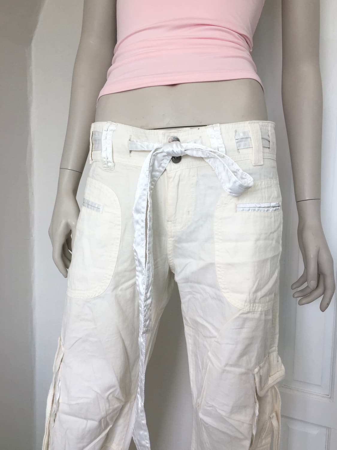 Vintage Cream Cargo Long Pants 상품이미지6