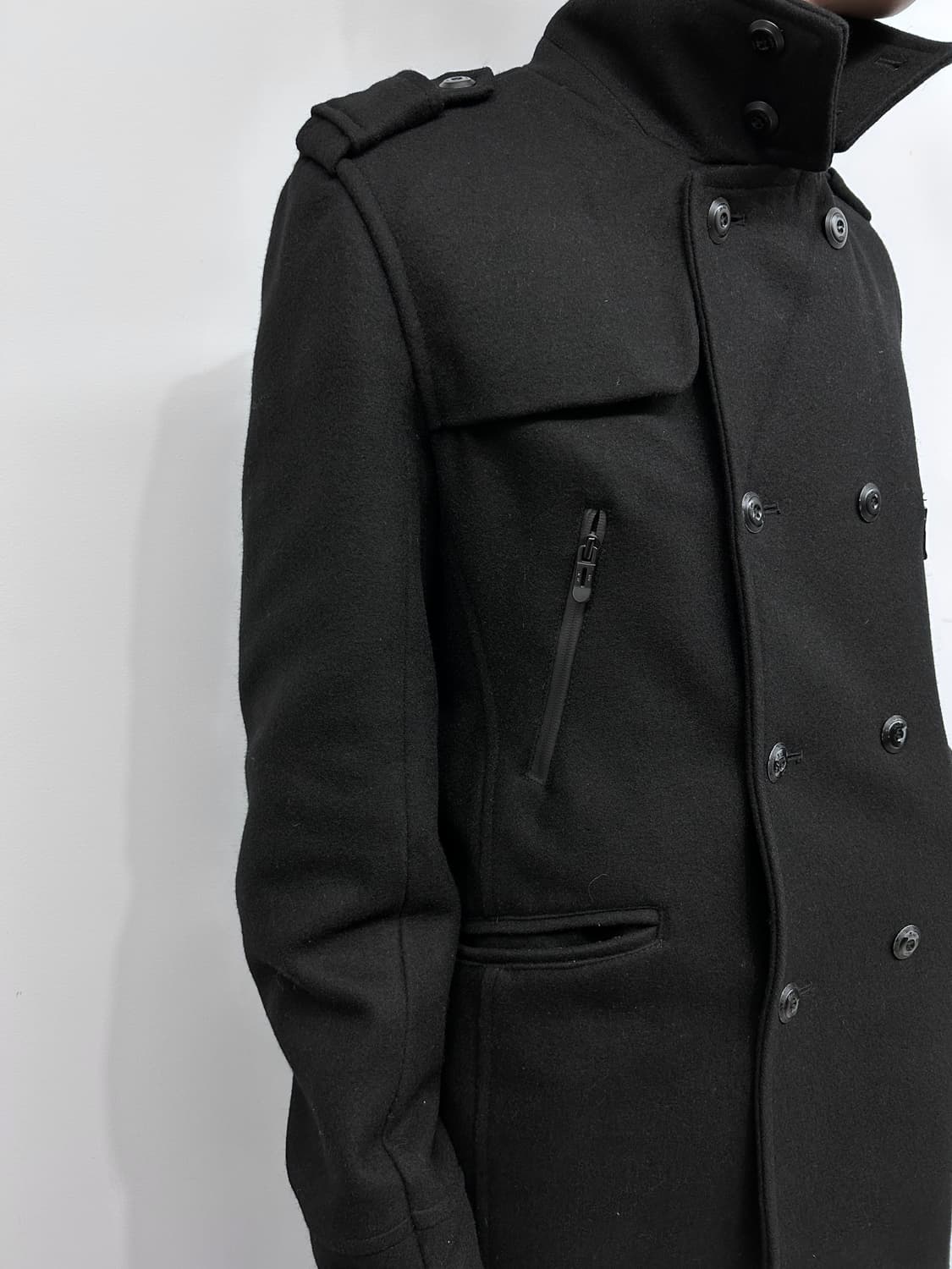 자라 하리넥 더블 브레스티드 울 코트 상품이미지3