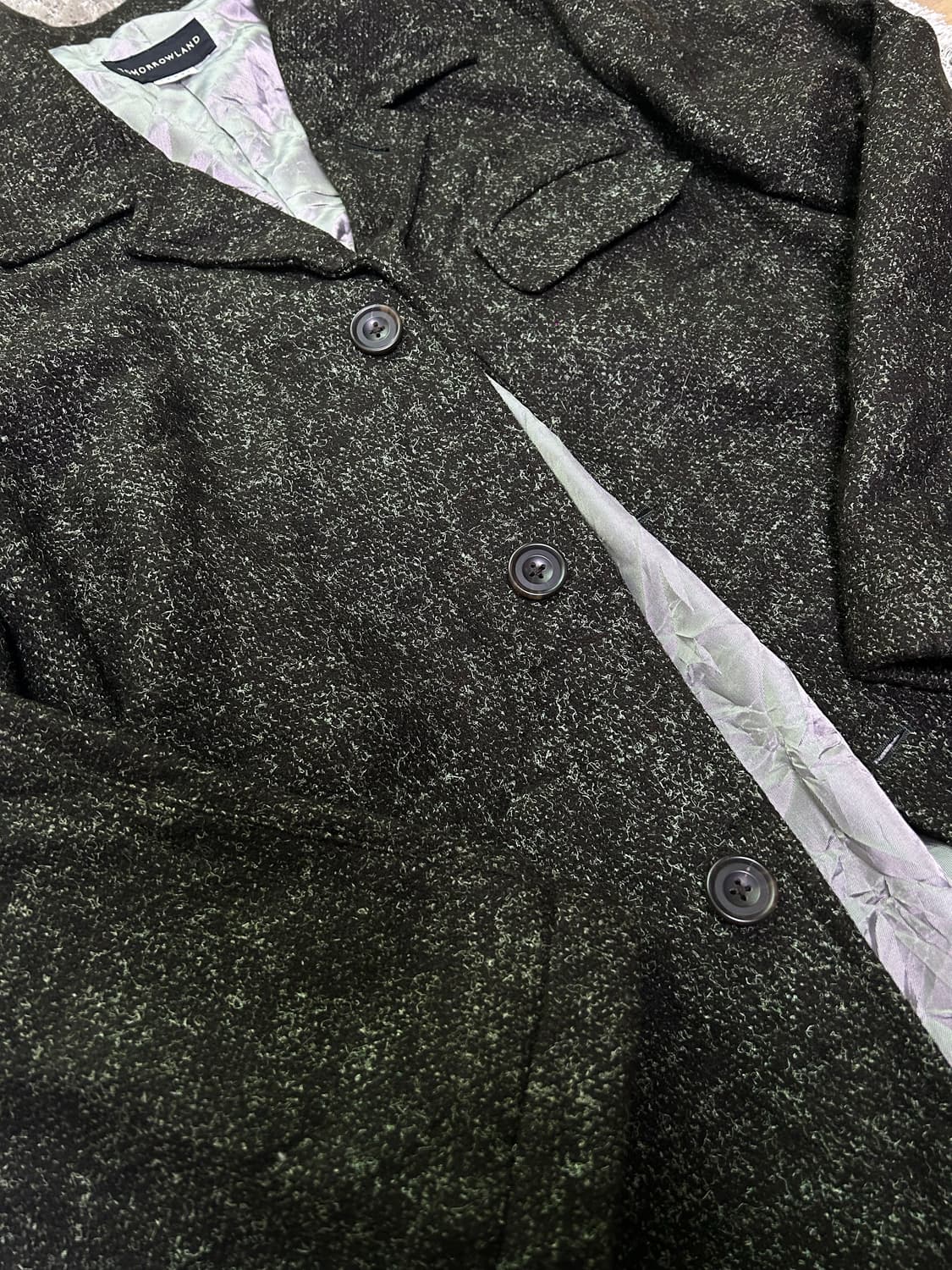 일제 투모로우랜드 이태리원단 코트 서이즈 105-110 상품이미지2