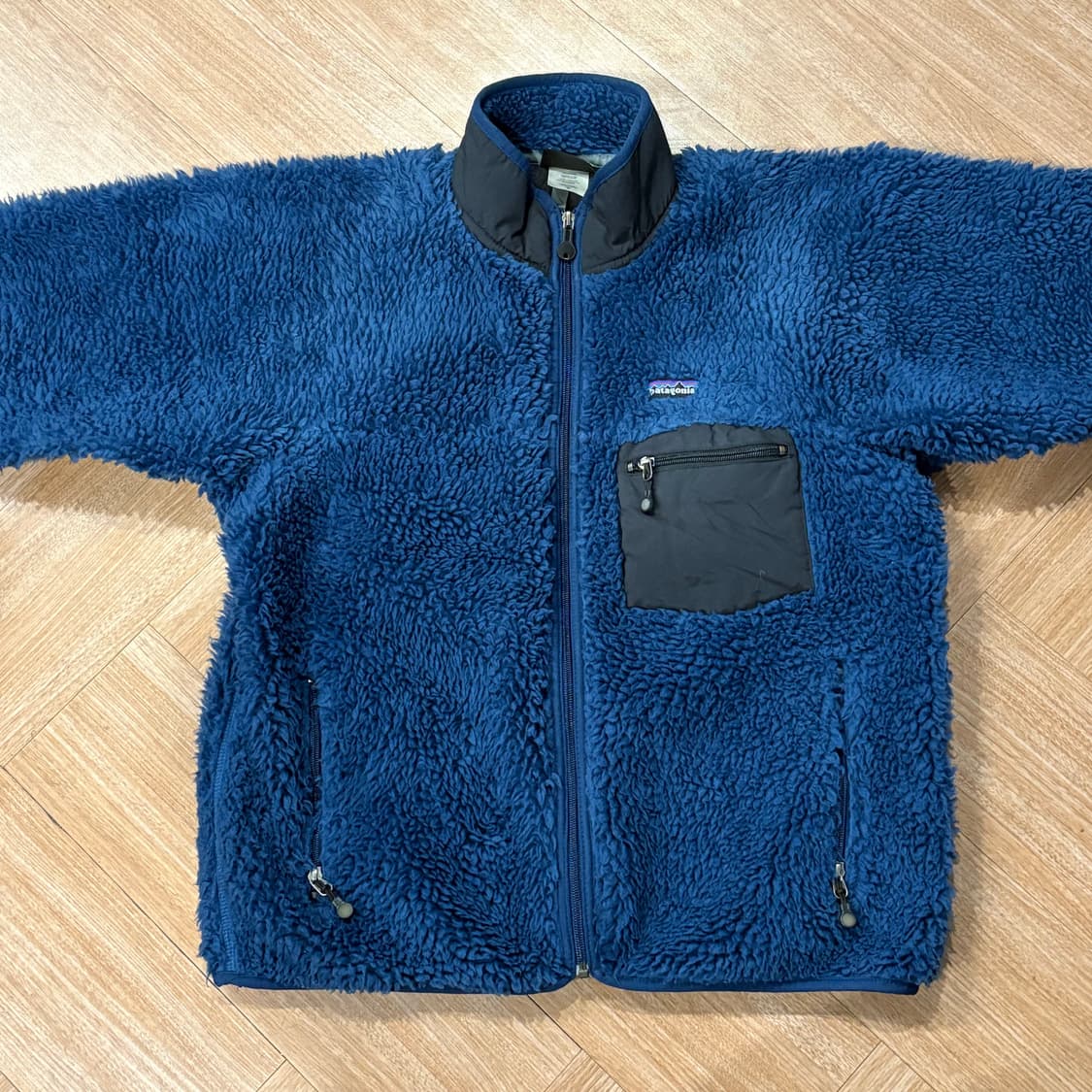 [M] USA 파타고니아 딥파일 후리스 가디건 자켓 네이비 플리스 상품이미지1