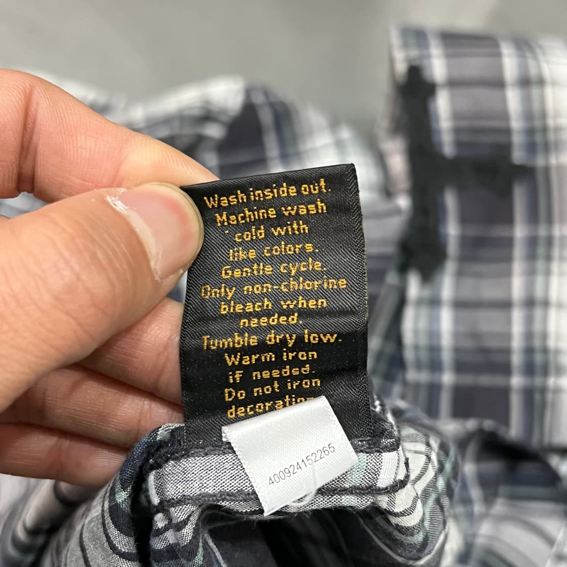  Helix 체크 십자가 웨스턴 하프 셔츠 y16248 상품이미지8