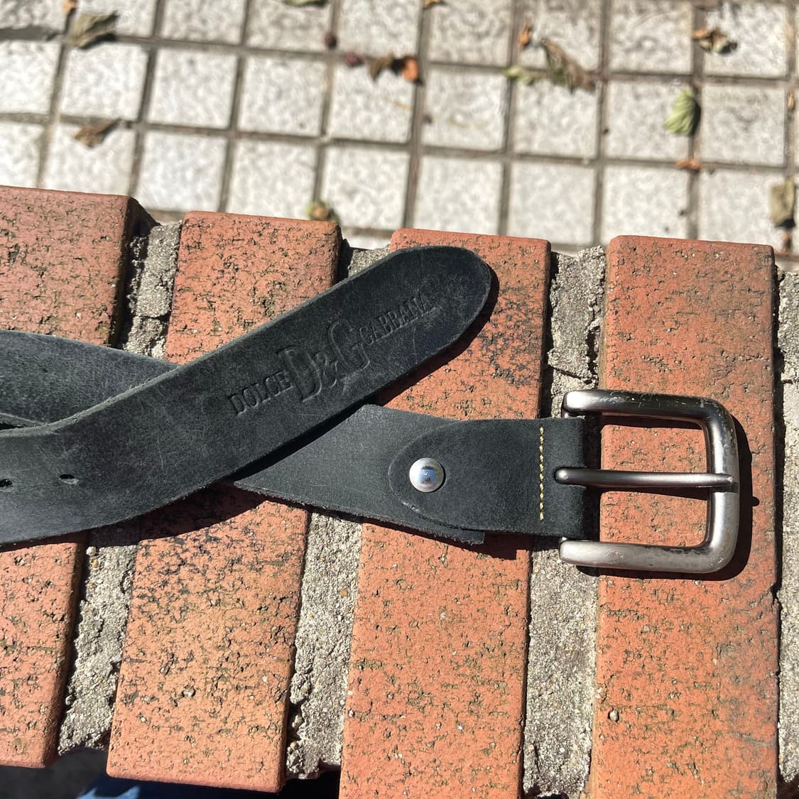 돌체앤가바나 블랙 레더벨트 상품이미지7
