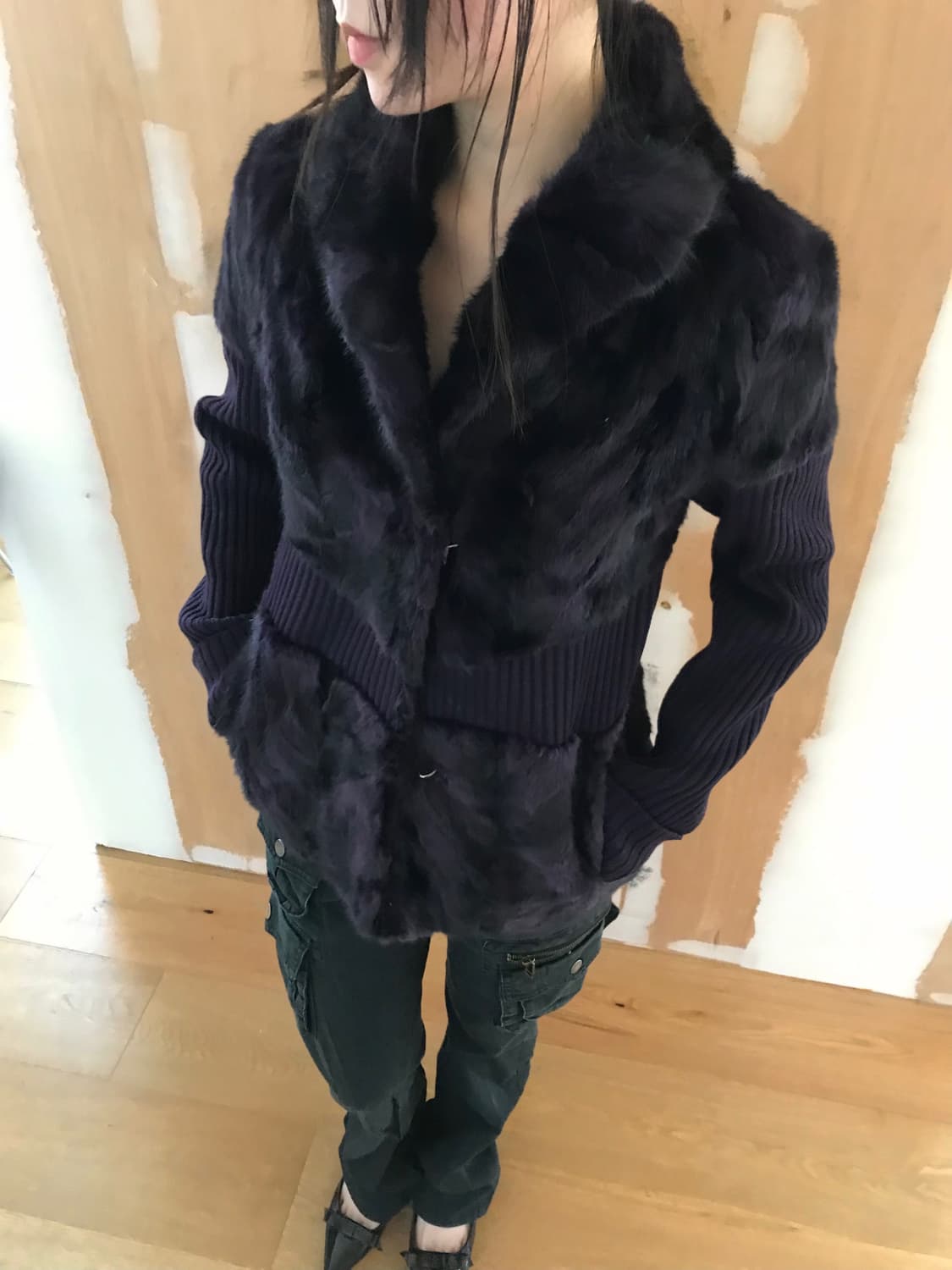vintage purple fur jacket 상품이미지7