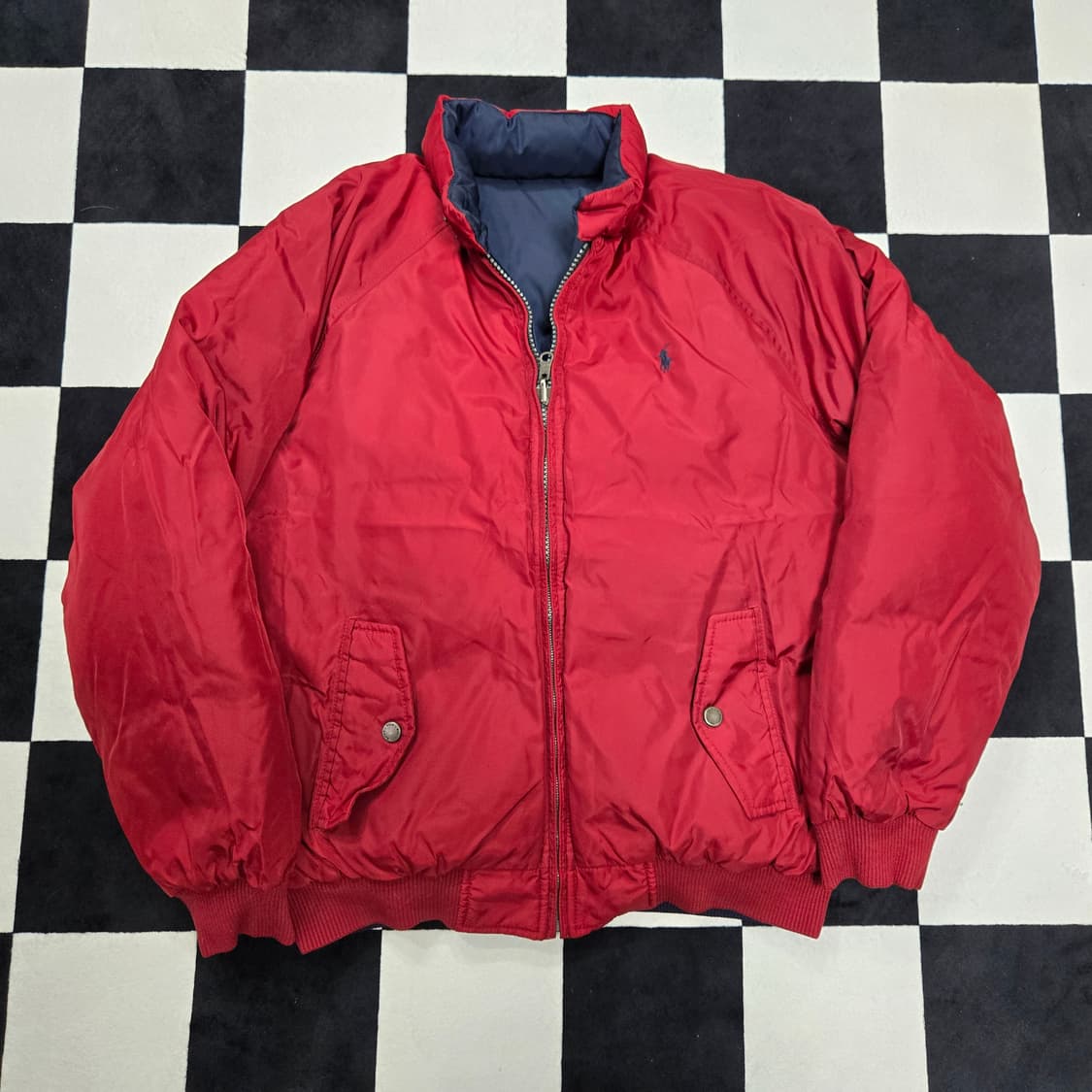 M 폴로랄프로렌 OG 리버시블 푸퍼 다운 자켓 네이비 레드 상품이미지7