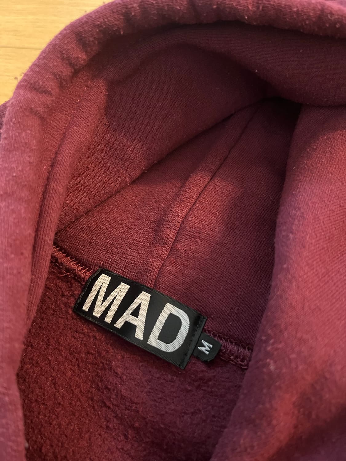 Undercover MAD 후드 버건디 상품이미지3