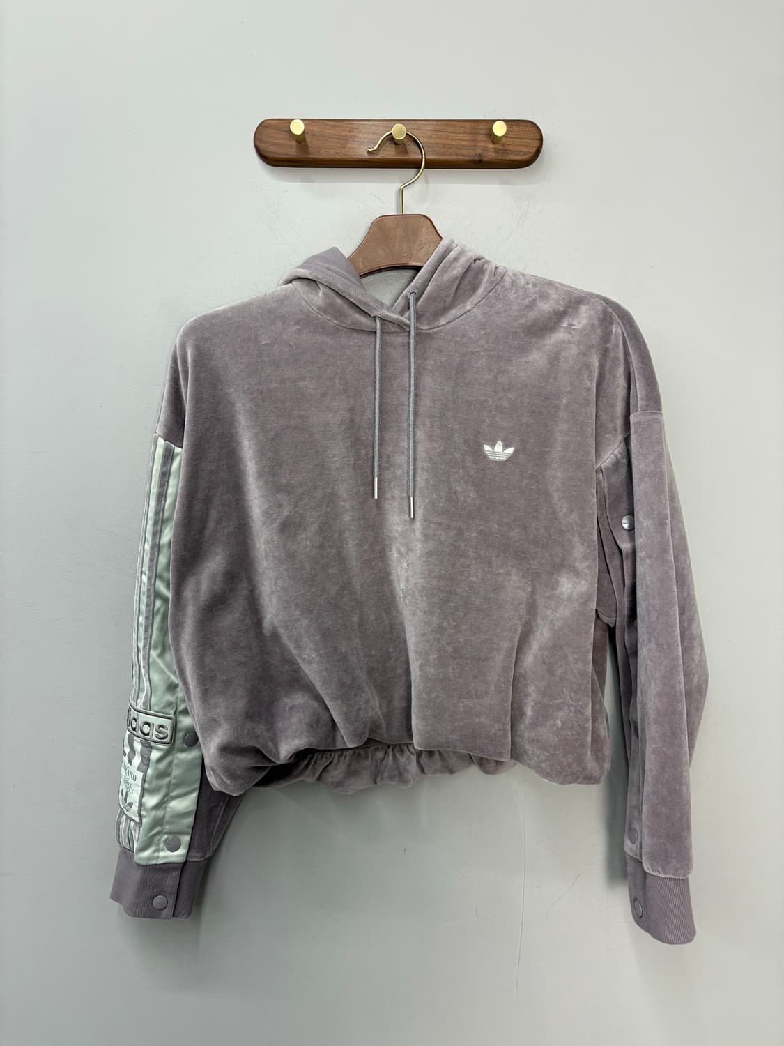 아디다스 아디브레이크 벨루어 퍼플그레이 후디 A3096 상품이미지2