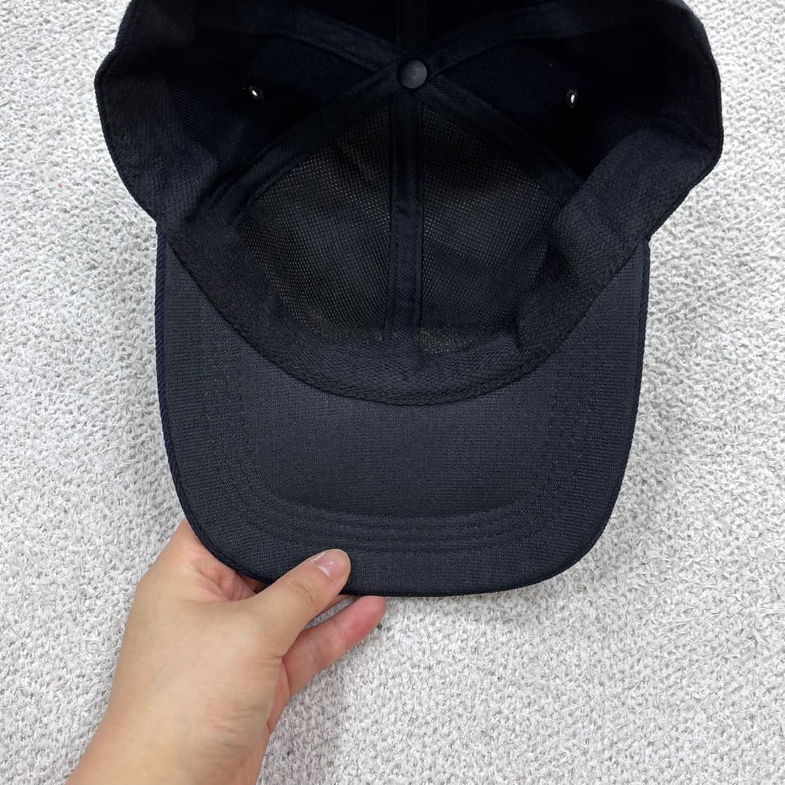 F 빈티지 무지 블랙 볼캡 0604E2 상품이미지5