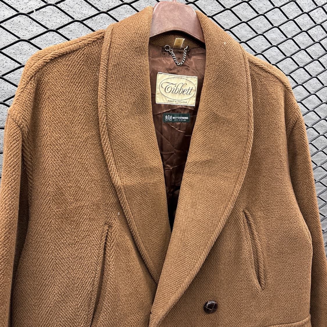 티벳 헌팅 블레이져 울 코트 핸드포켓 퓨어울 디테일 브라운 상품이미지4