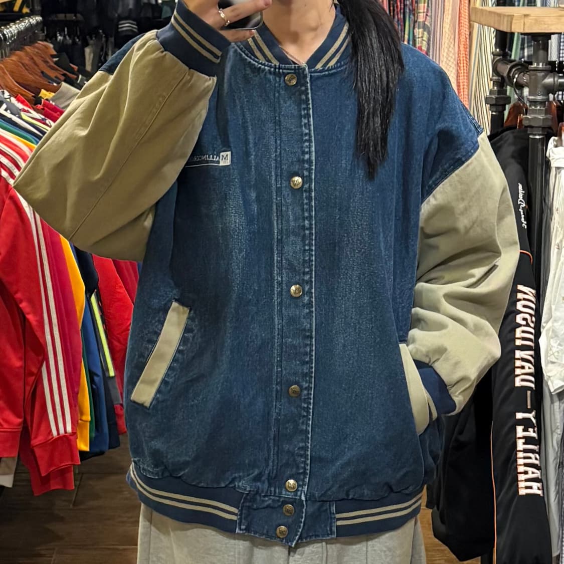 [HI] VTG 데님바시티자켓 중청 상품이미지2