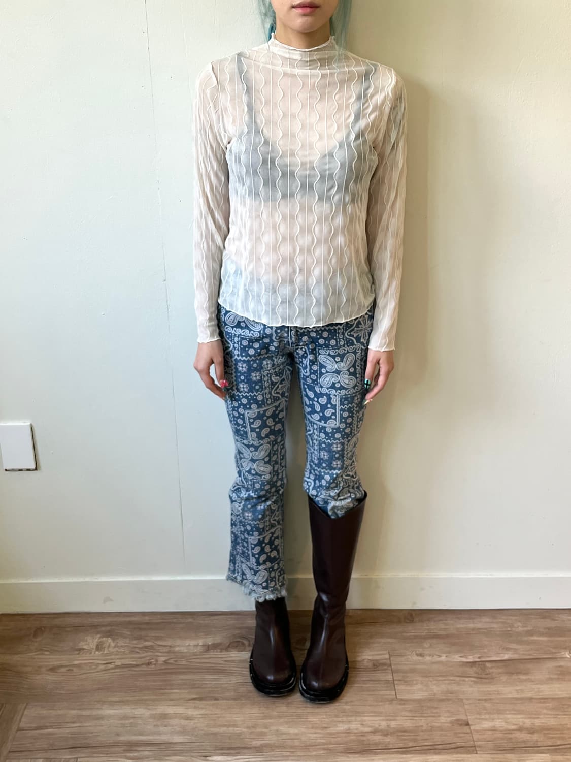 MAGIC SQUARE 페이즐리 데님진 상품이미지8