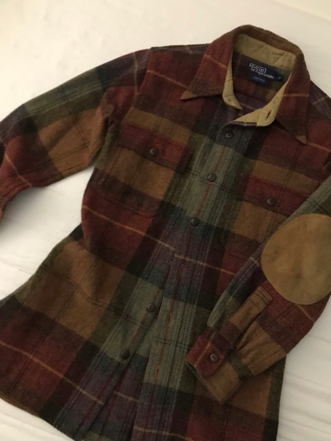 폴로 울 체크 셔츠 상품이미지1