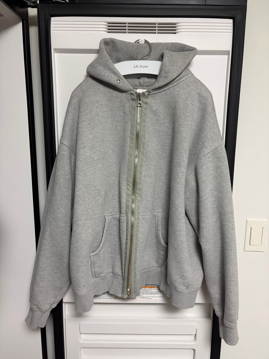 [1] 블라인드파일즈 후드집업 그레이 블파 L 상품이미지1