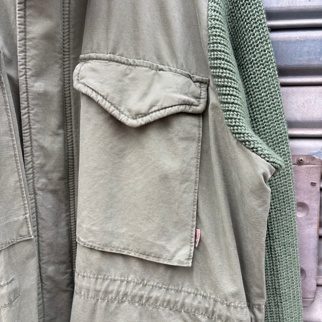 폴로 진스 니트 & 코튼 믹스 M65 필드자켓 상품이미지6