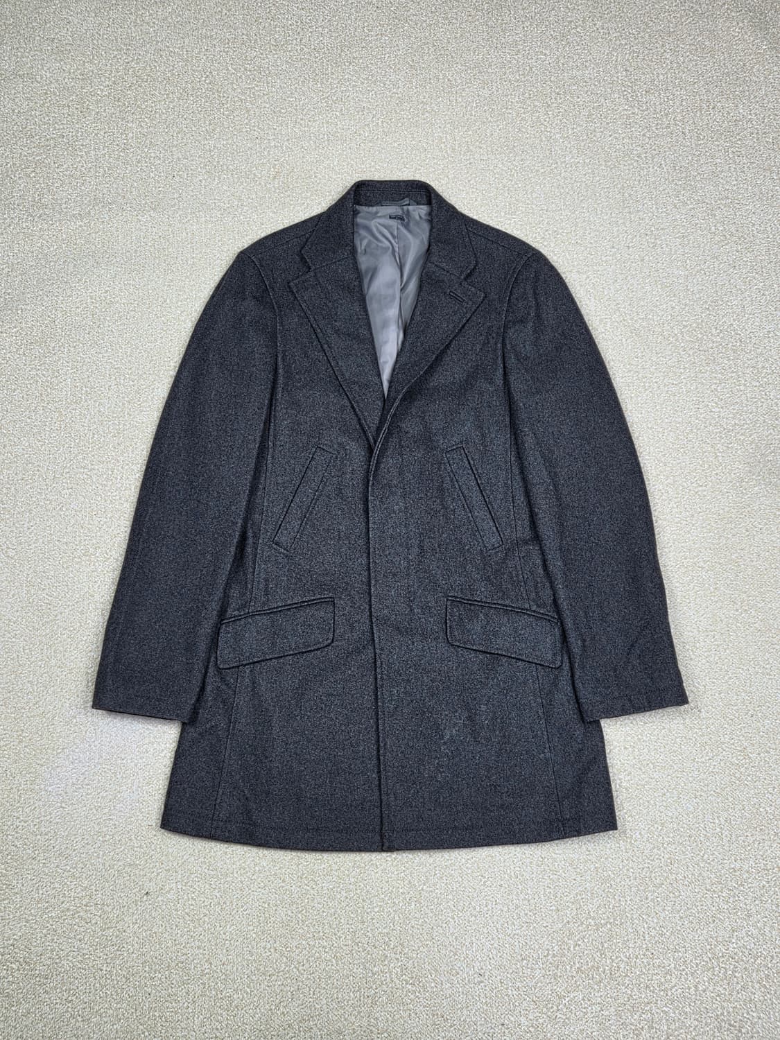 [아르마니 익스체인지] 울 히든 버튼 4포켓 싱글 코트 | 00238 상품이미지1