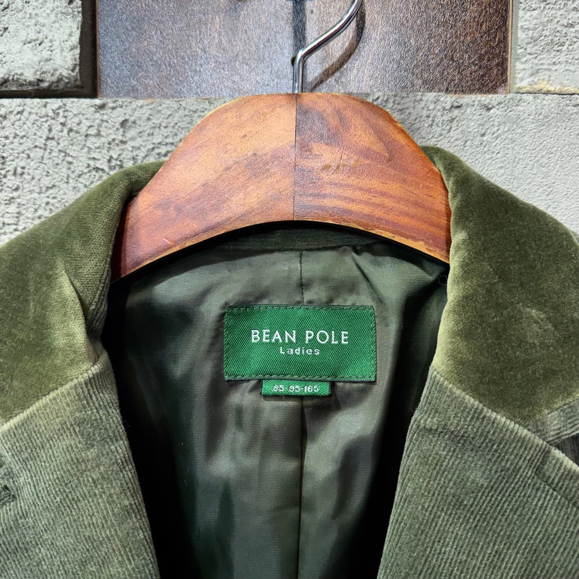 빈폴 우먼스 올리브 코듀로이 엘보패치 자켓 (M)   상품이미지5