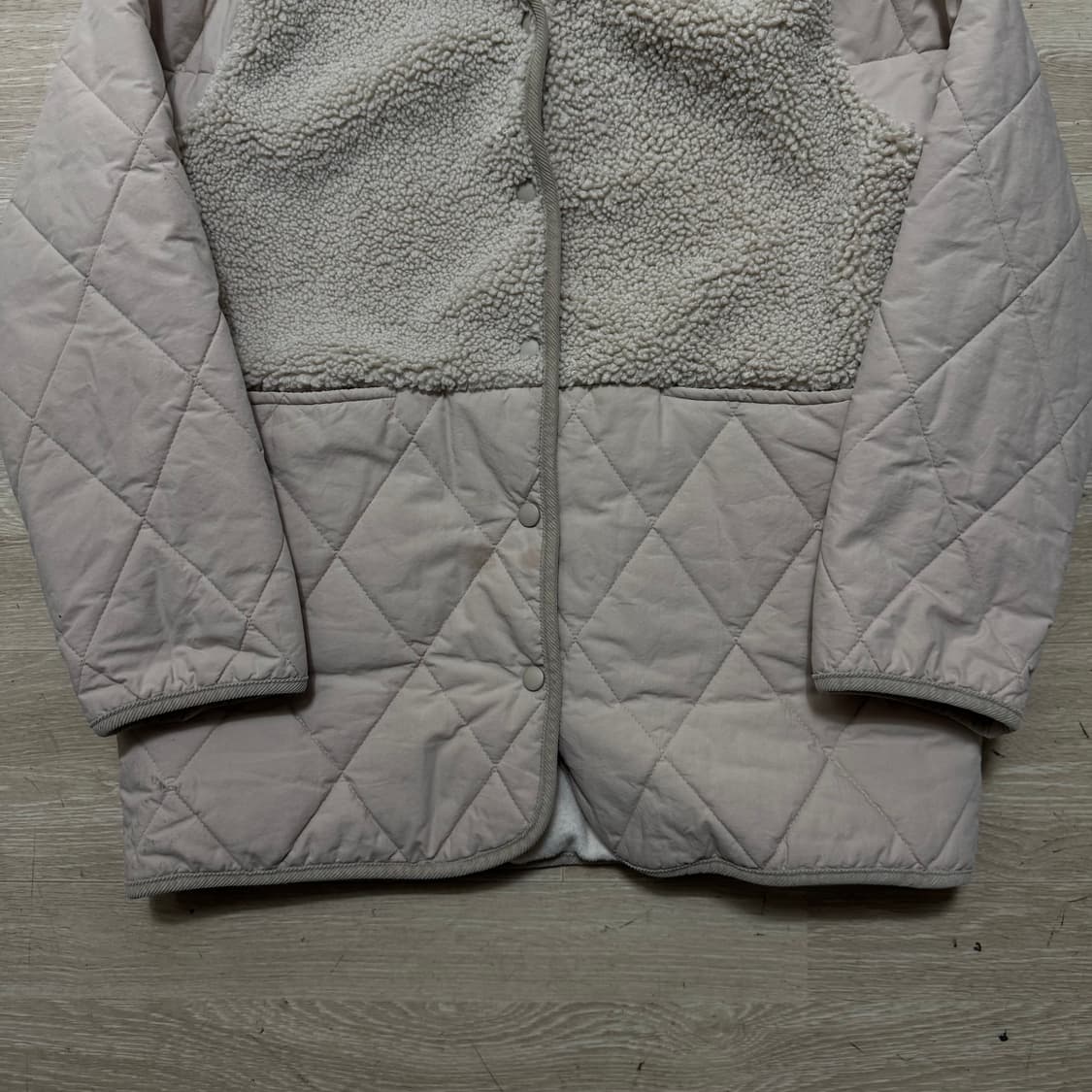 몽클레어 퀼팅 후리스 후드 자켓 상품이미지3