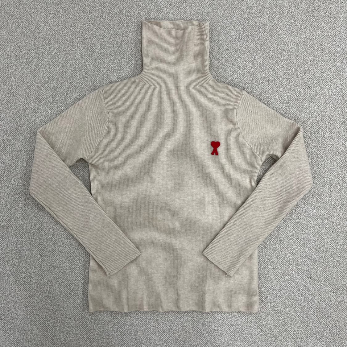 실측확인 하트로고 터틀넥 니트 0203M1 상품이미지1