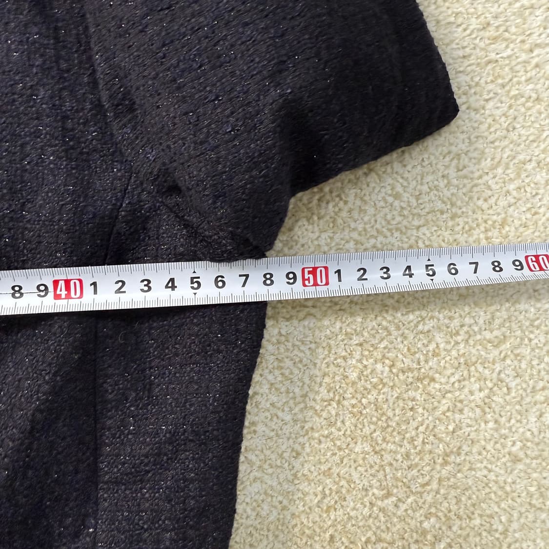 [42] 온워드 카시야마 23지구 여성 네이비 트위드 자켓 1231T1 상품이미지7