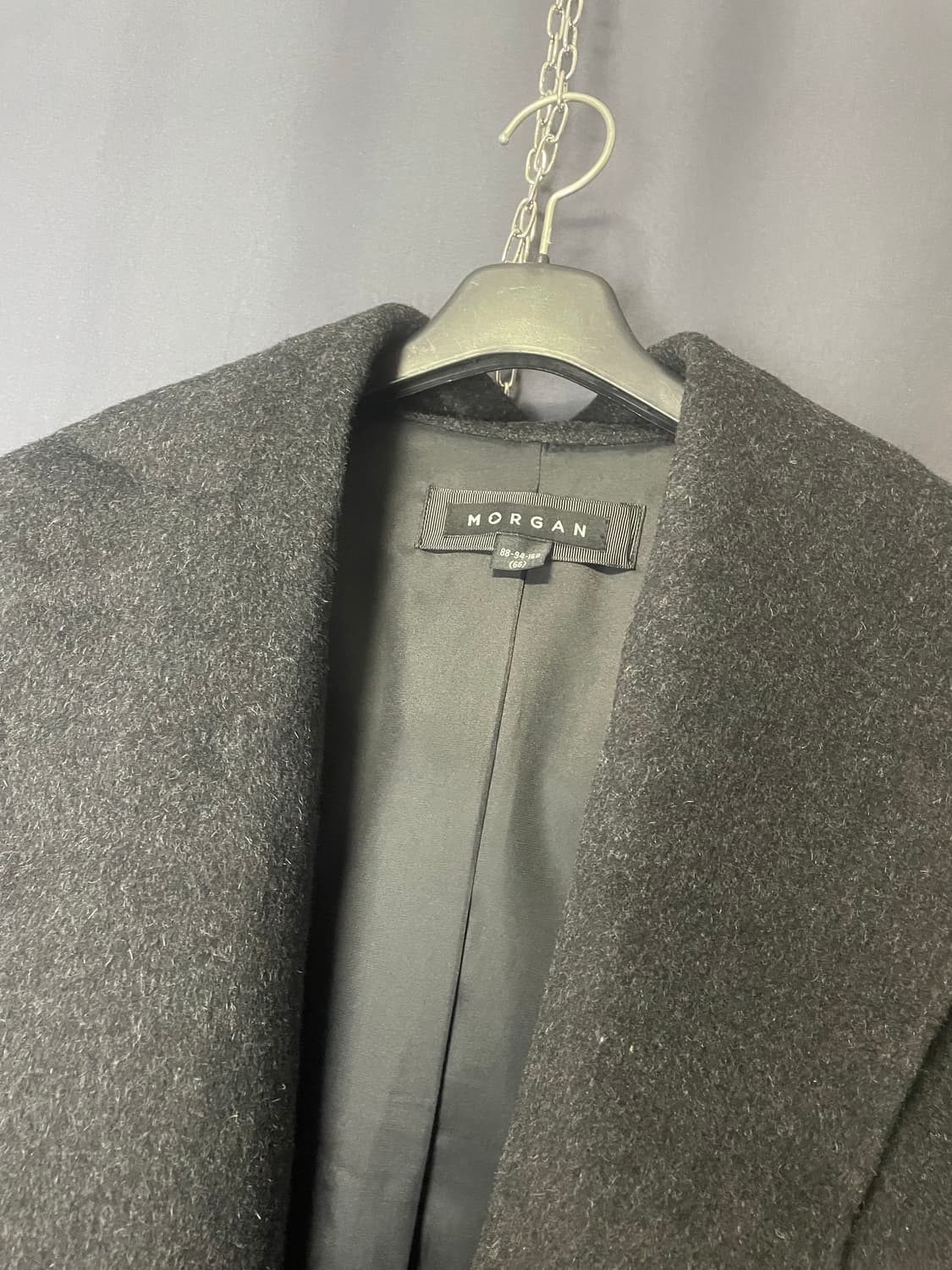 모르간 후드 코트 차콜 66사이즈 상품이미지3