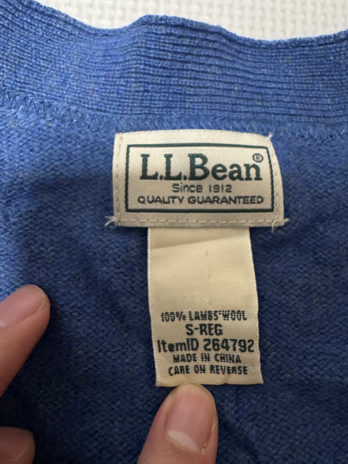 00s 엘엘빈 램스울 우드버튼 가디건 상품이미지4