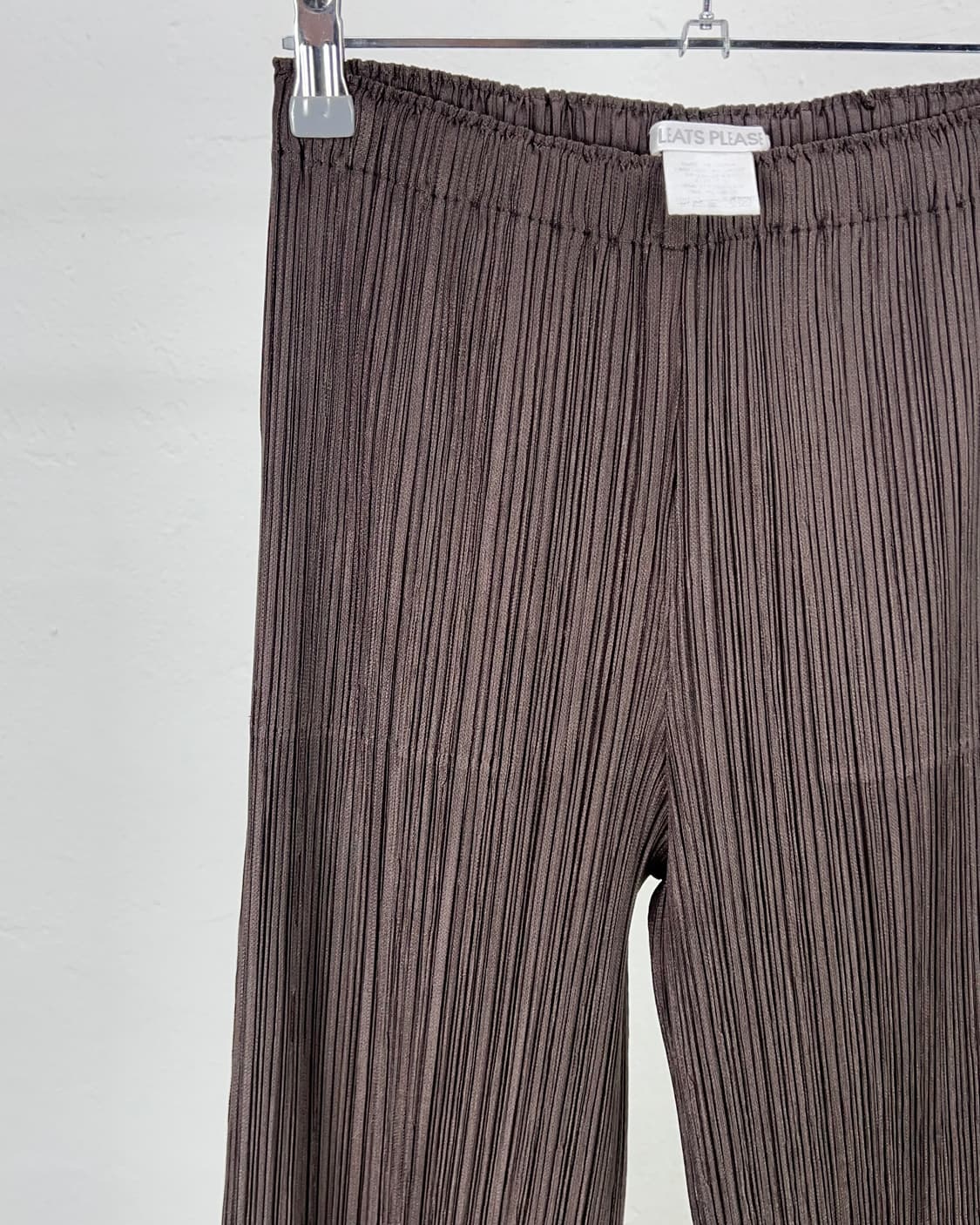 플리츠 플리즈 브라운 레그 스트레이트 플리츠 팬츠 상품이미지2