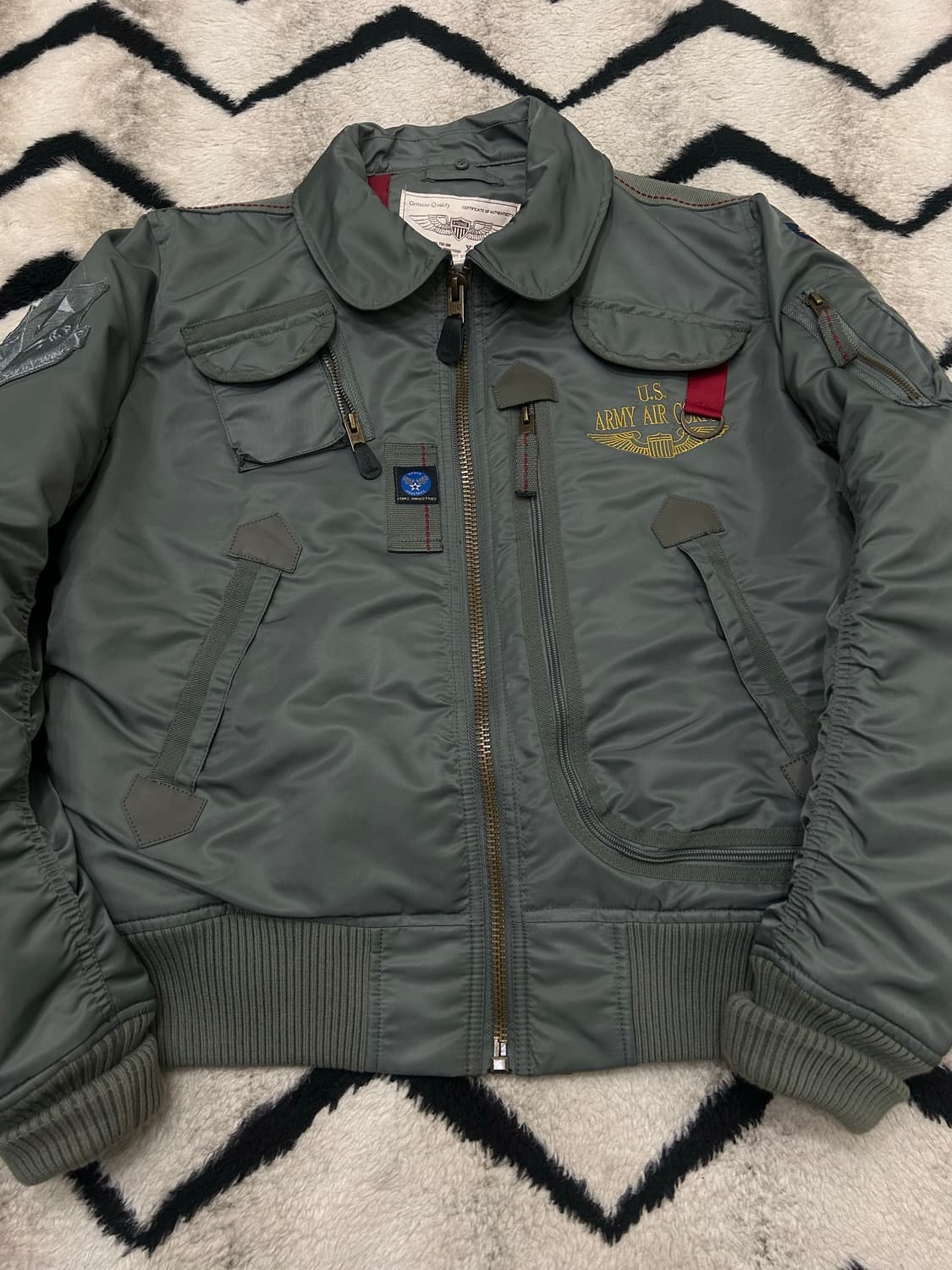 [M]엑스톤즈 U.S 델타포스 항공점퍼/국방색 상품이미지1