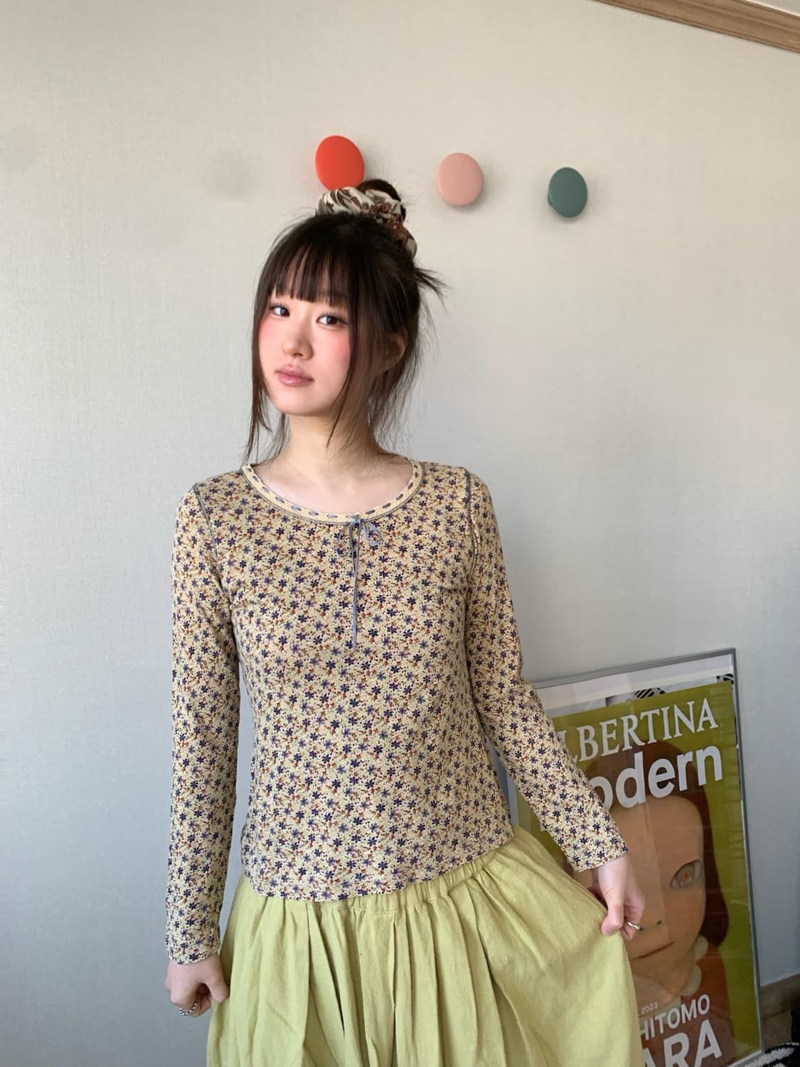 laura ashley flower top 상품이미지1