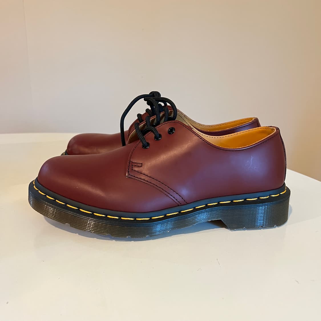 닥터마틴 1461 스무스 레더 옥스포드 체리 레드 슈즈 상품이미지3