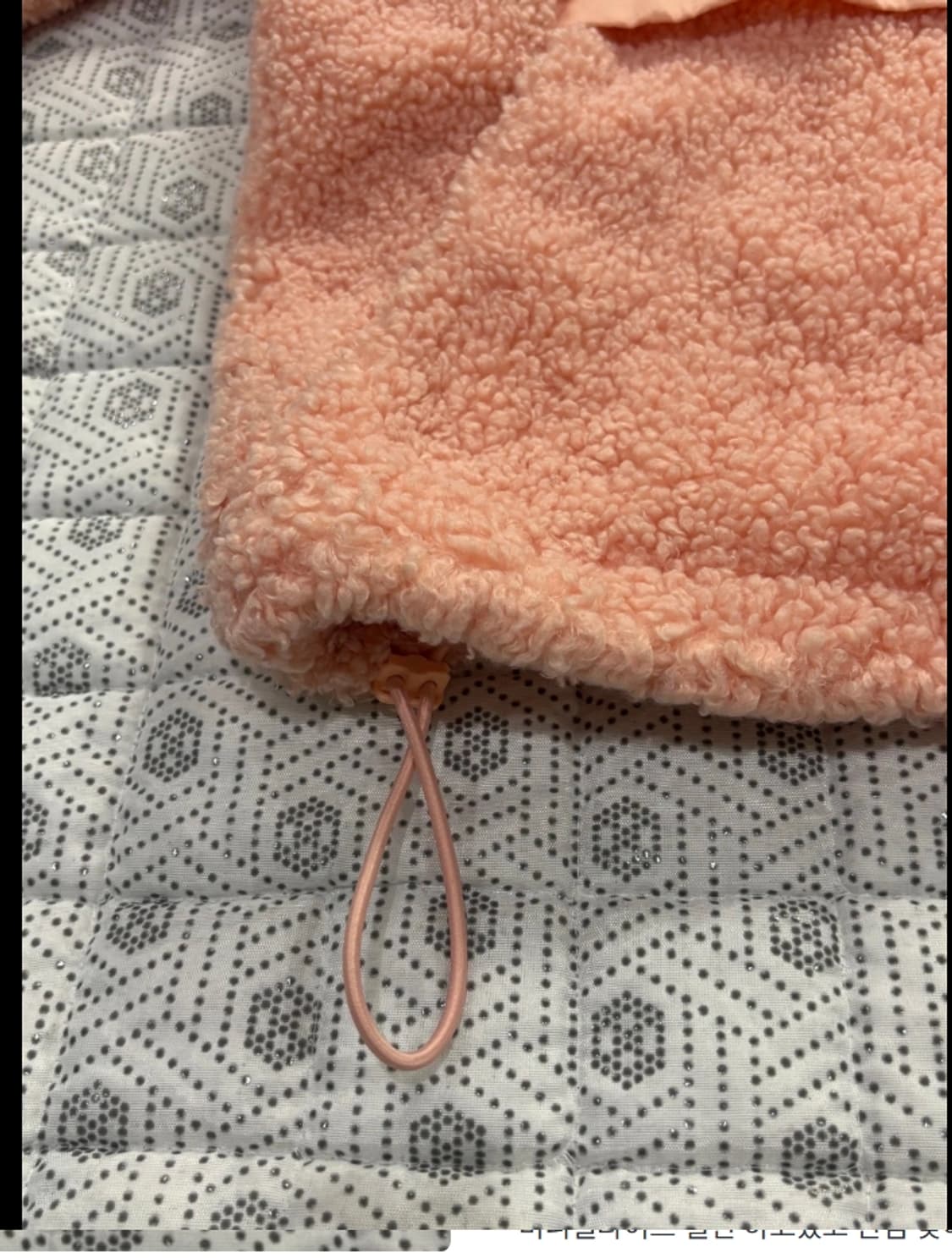 아디다스 뽀글이 후리스 하이넥 스웨트 M 핑크 상품이미지4