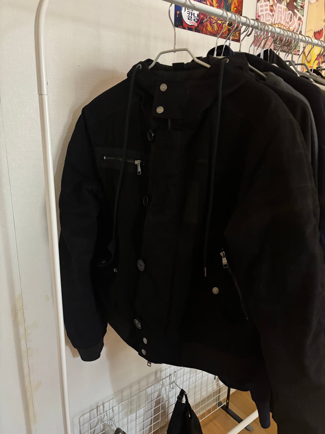 (2) 아캄 Button Placket Cotton Ma-1 Jacket 상품이미지2