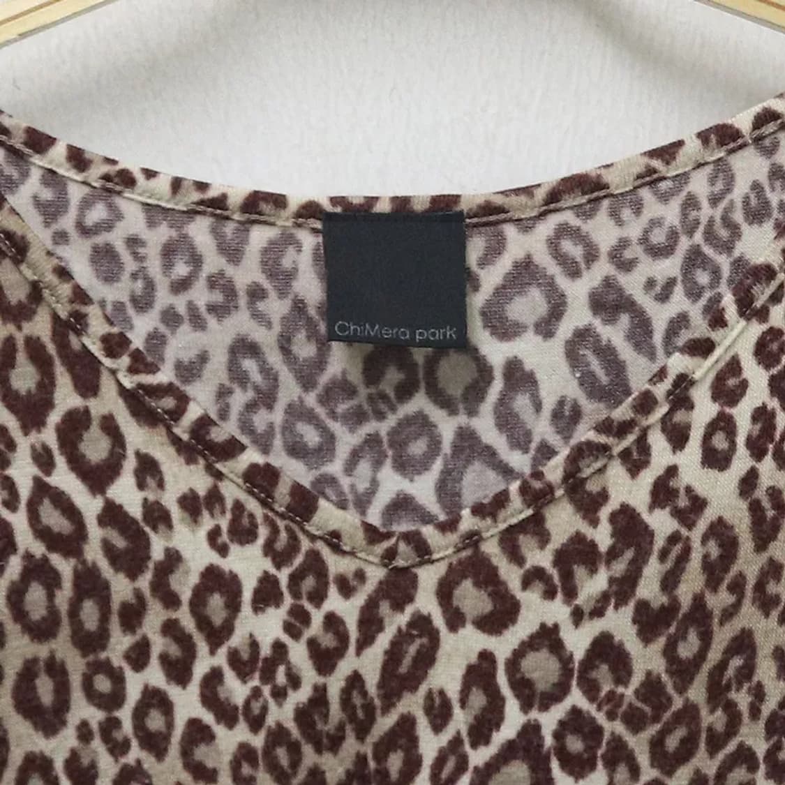 CHIMERA PARK 호피 프릴 울 혼방 니트 62032 상품이미지3