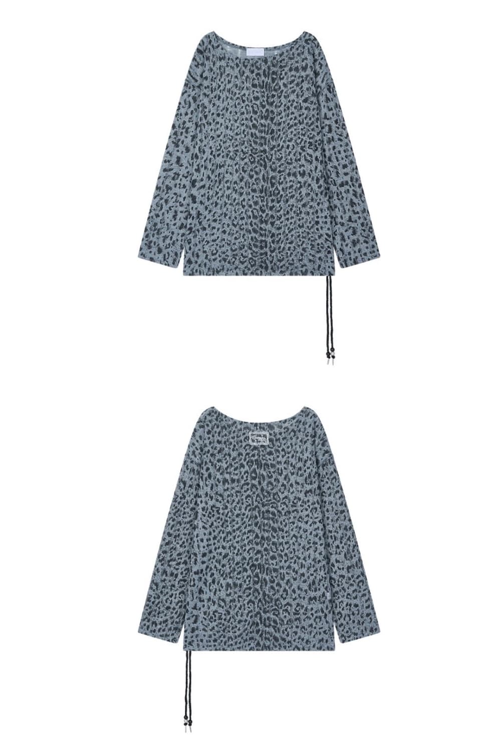 Somsoc 레오파드 니트_그레이 상품이미지3