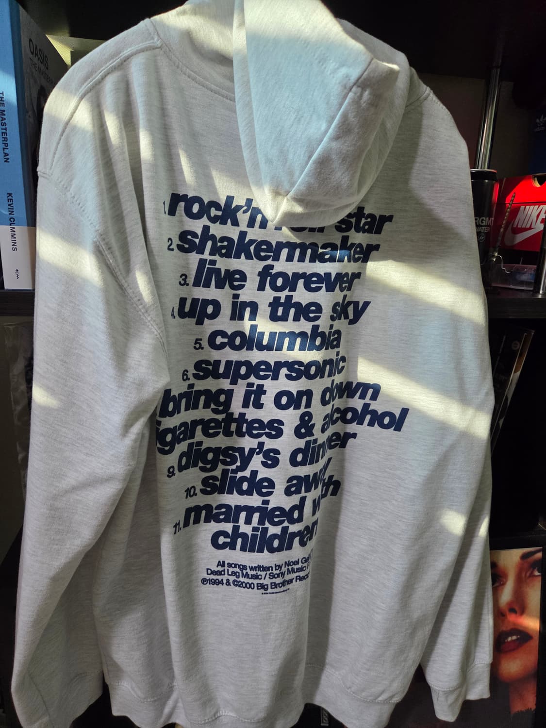 oasis 오아시스 트랙리스트 후드집업 xl 상품이미지1