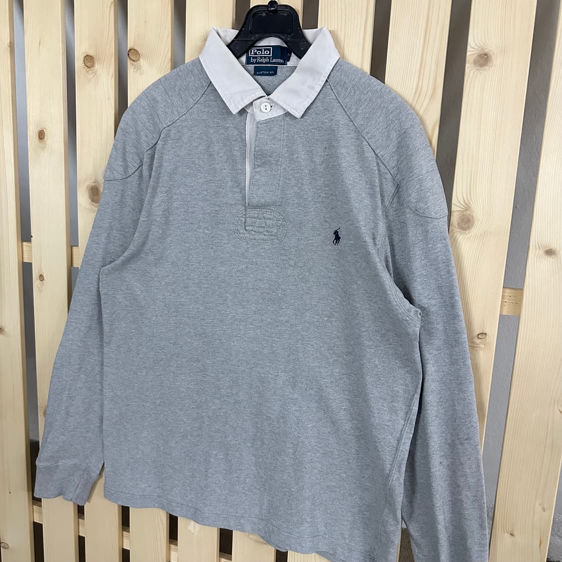 (M) 폴로 랄프로렌 그레이 럭비셔츠 럭비티 카라티 상품이미지2