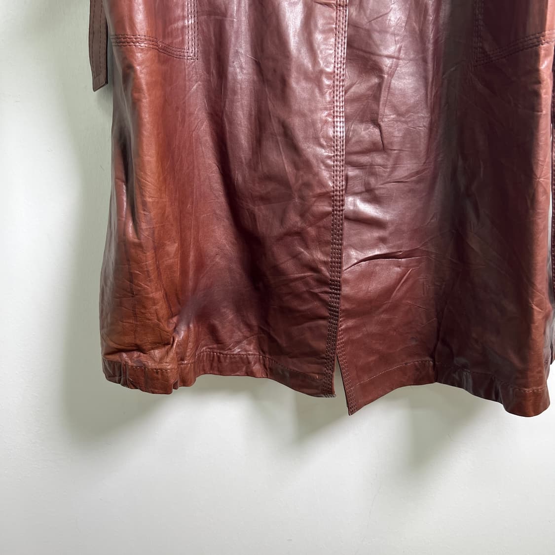 Ra KANEMATSU-GOSHO 빈티지 레더 트렌치코트  상품이미지5