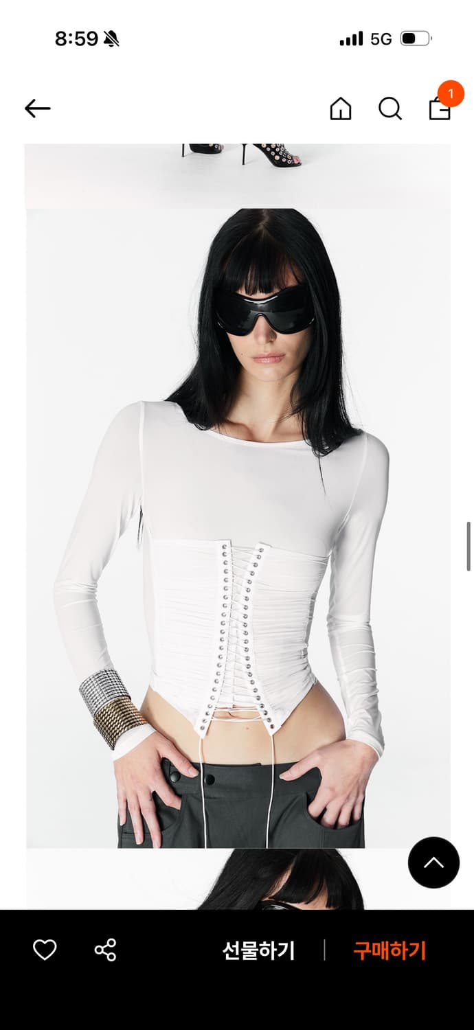 2000아카이브스 XENA CORSET TOP (white) 상품이미지4