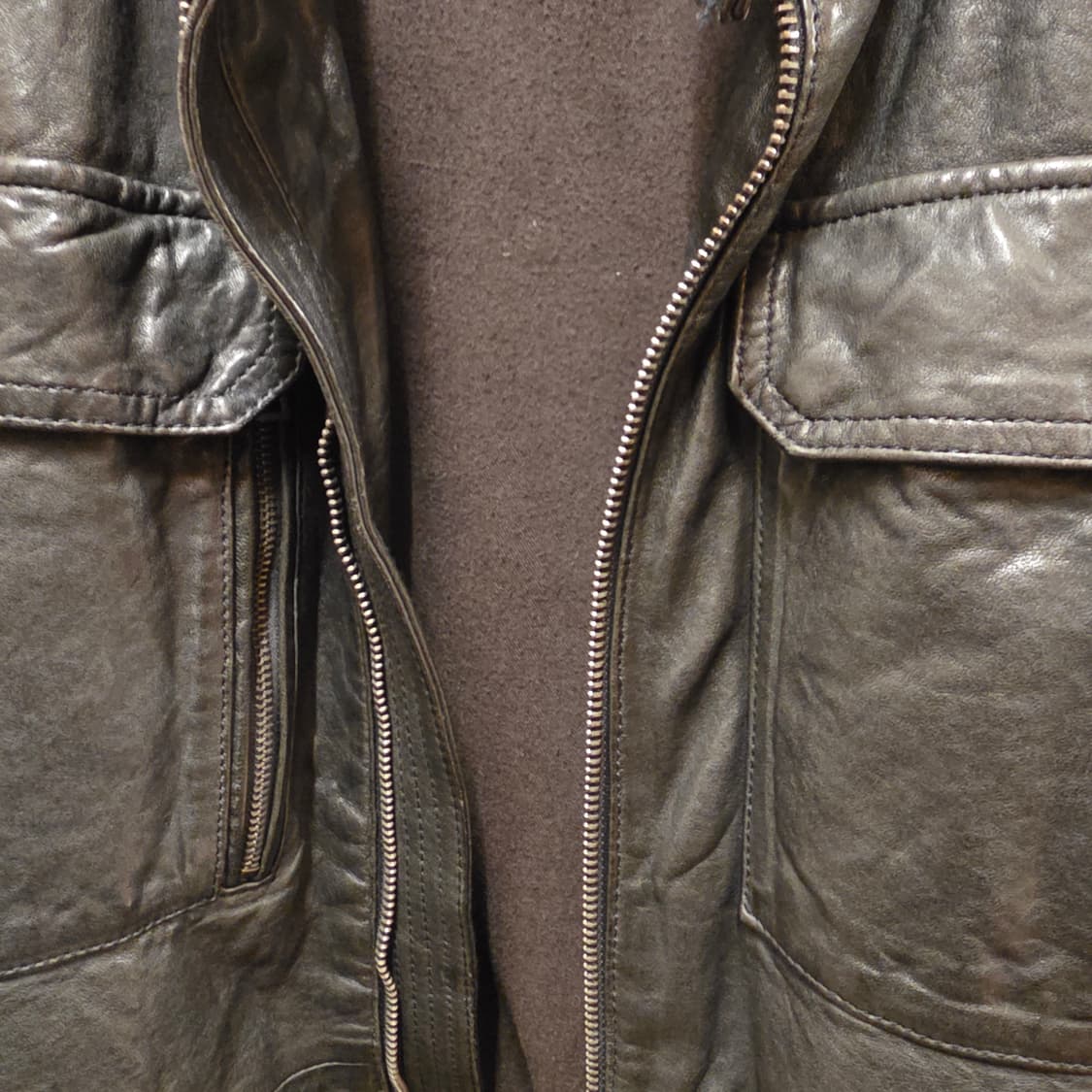 까르뜨블랑슈 브랜드 가죽자켓 110  상품이미지4