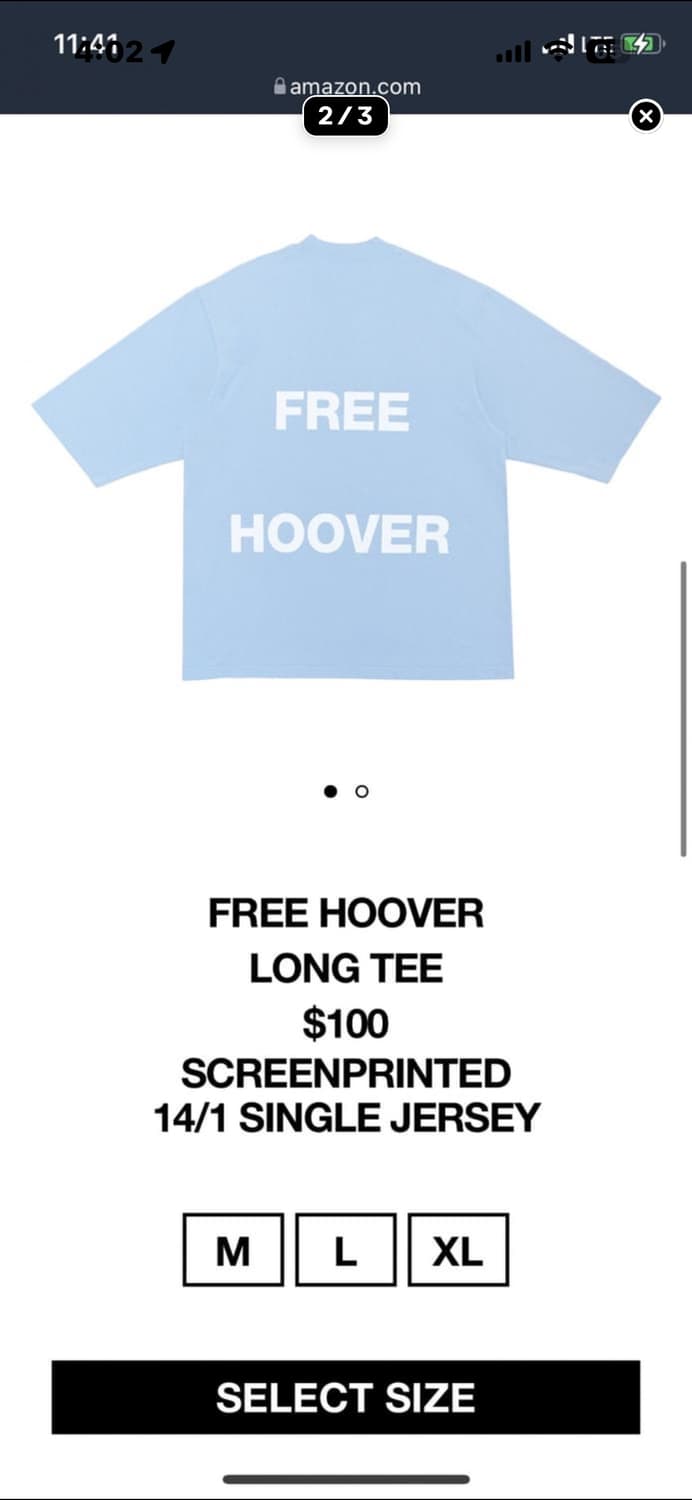프리후버 Free hoover long t-shirt 상품이미지1