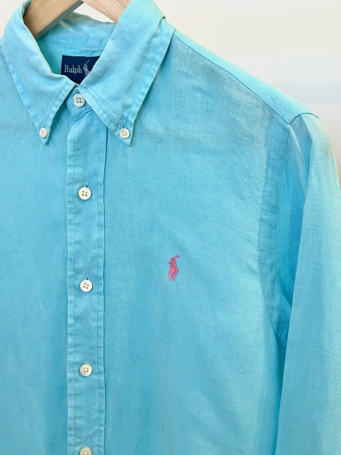 폴로 린넨셔츠 스카이블루 상품이미지6