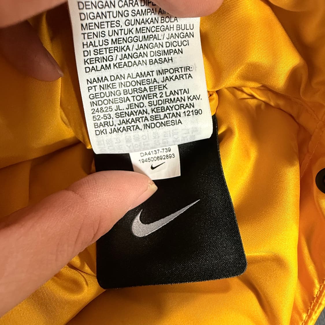 나이키 x 드레이크 녹타 퍼퍼 자켓 유니버시티 골드 L 상품이미지5