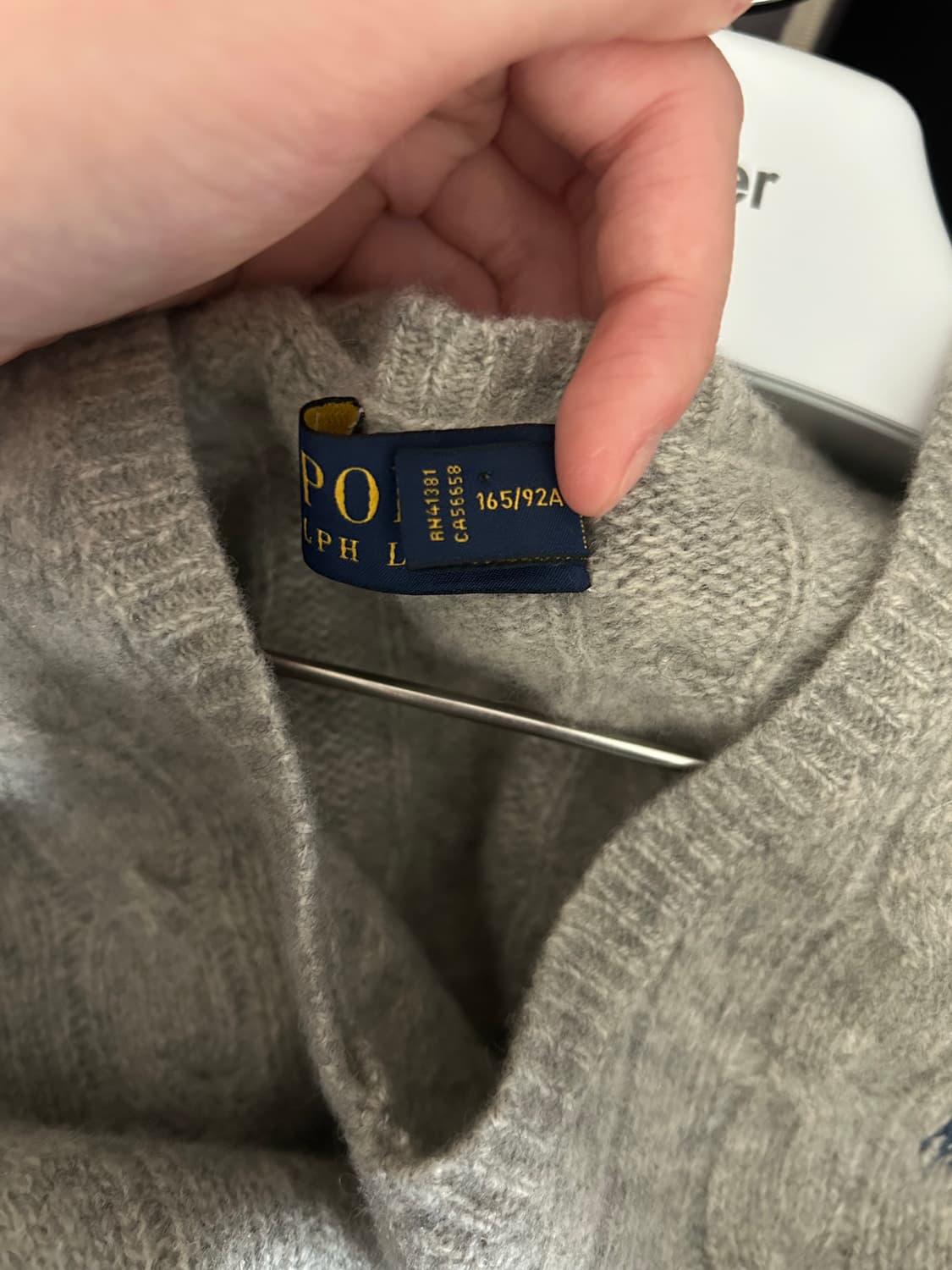 폴로 랄프로렌 여성 케이블 니트 M 상품이미지4