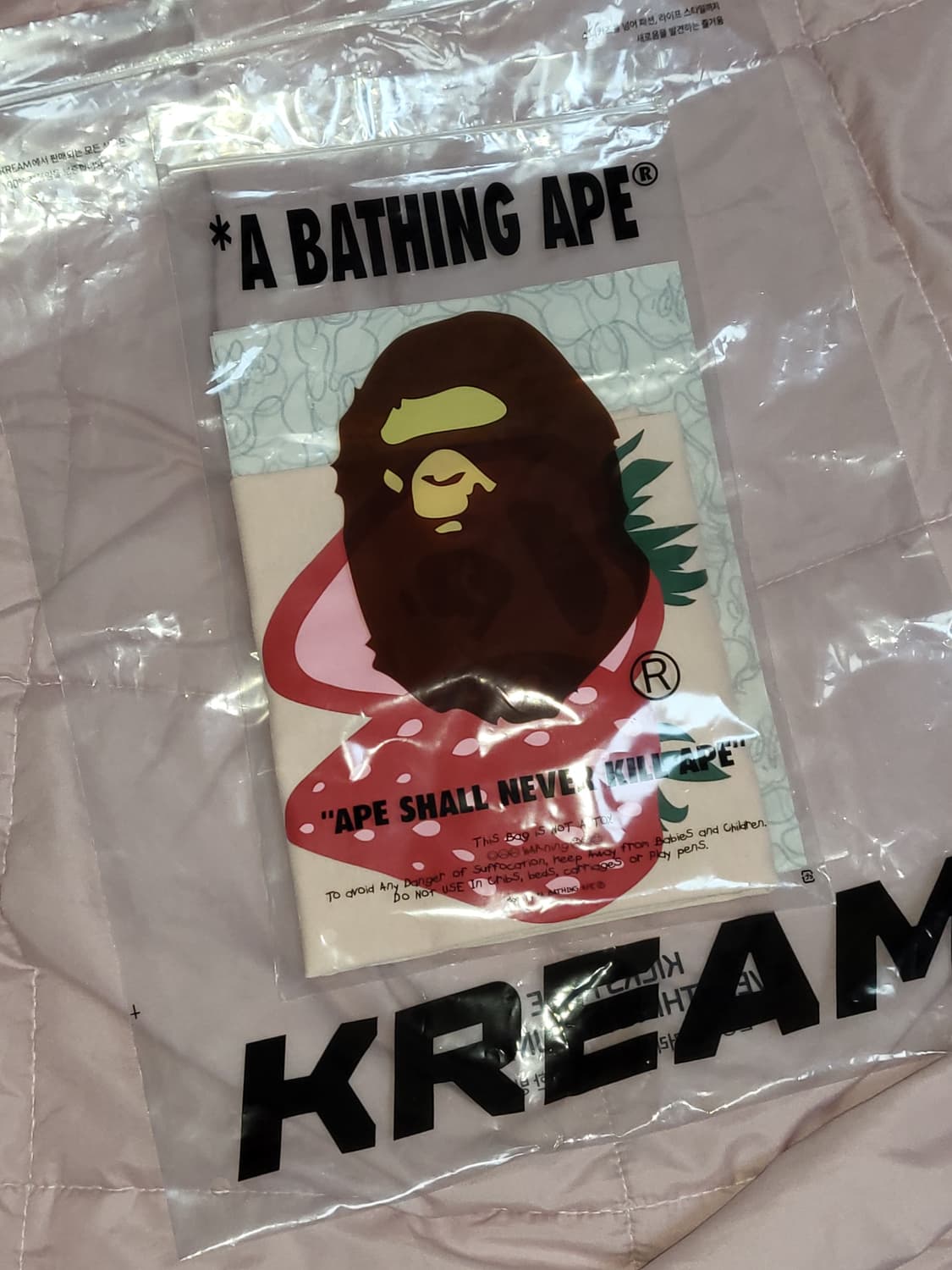 3월까지만 20) 베이프 스트로베리 반팔 미실착 상품이미지3