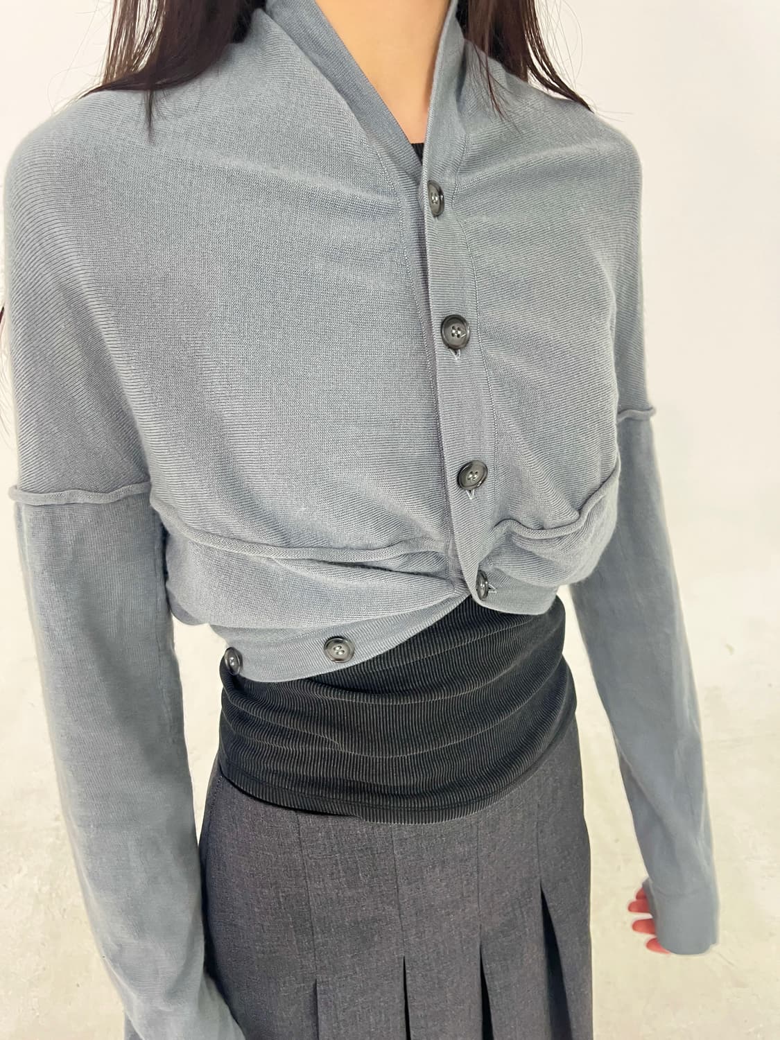 2way cocoon bolero knit cd 상품이미지5