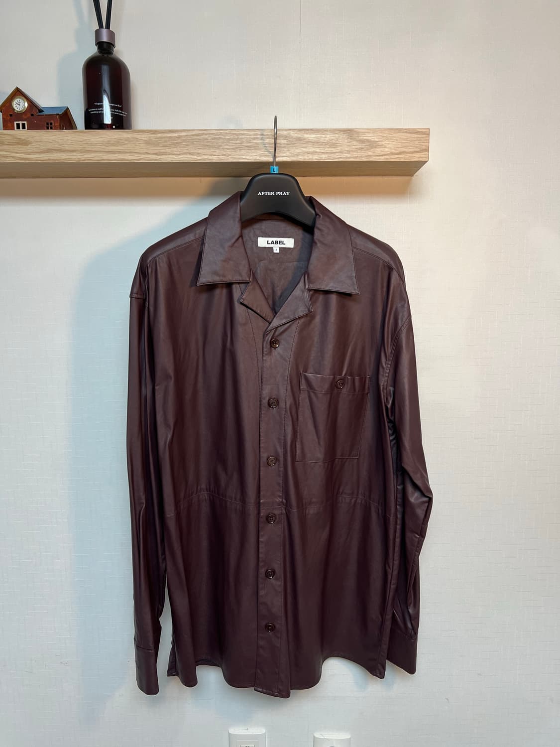 라벨 아카이브 가죽셔츠 상품이미지1