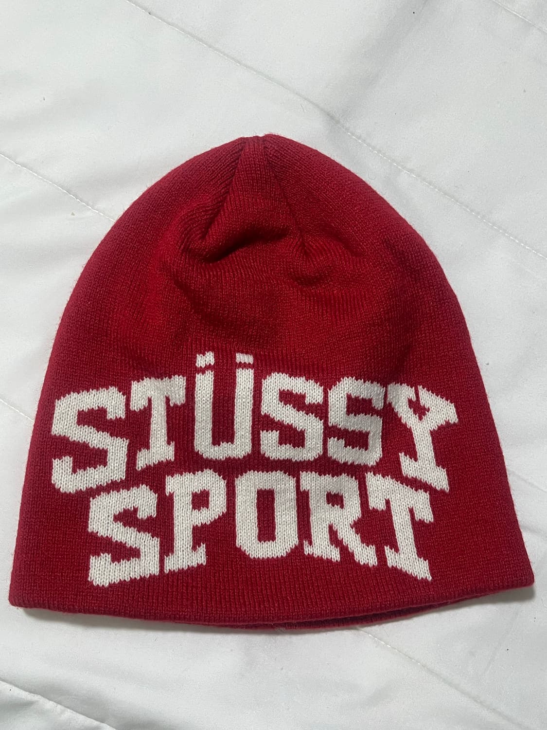 Stussy 스투시 스포츠 자카드 비니 레드 상품이미지2
