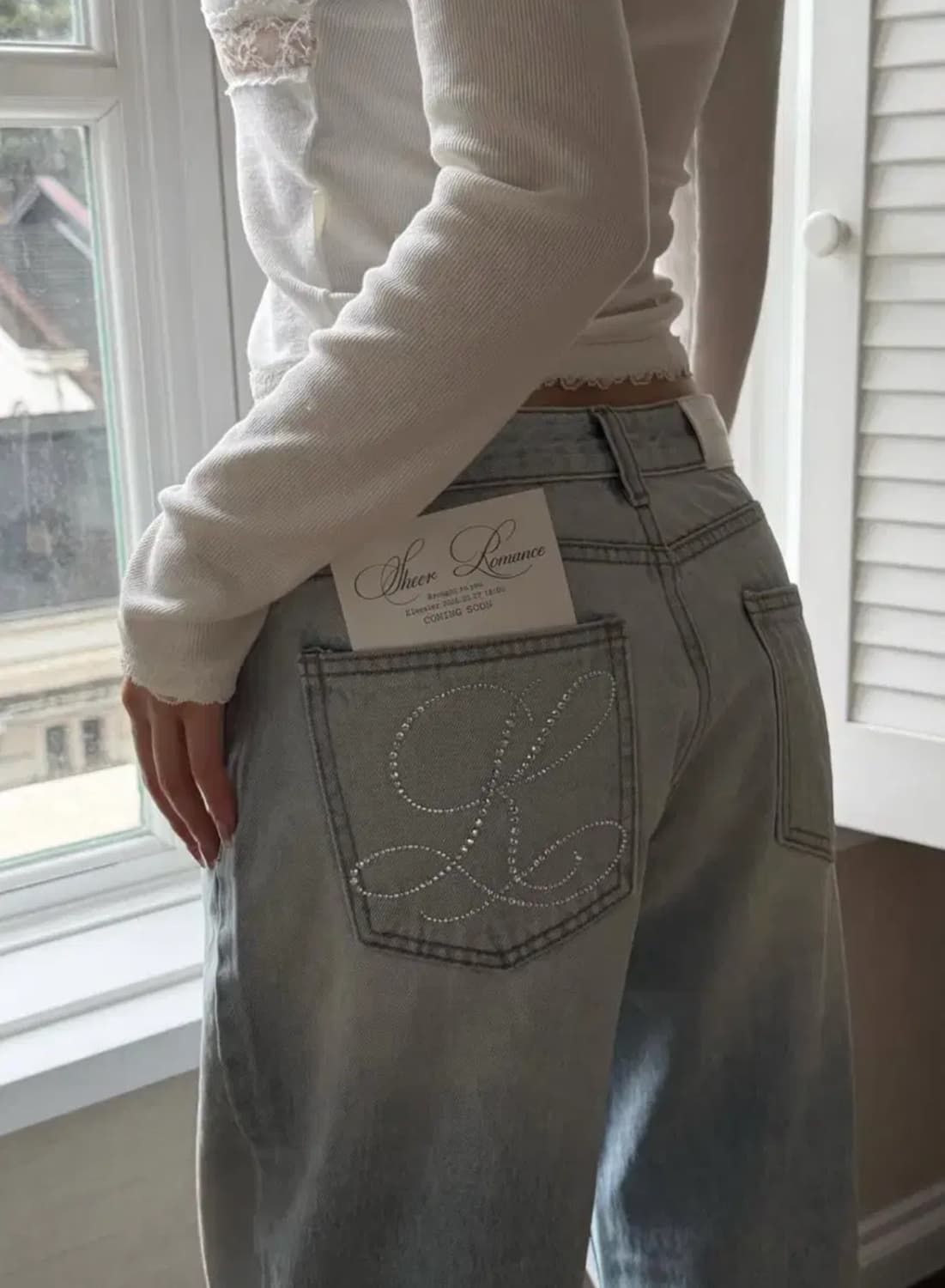 클리시어 크리스탈 클린 스트레이트 로우진 M사이즈 상품이미지1